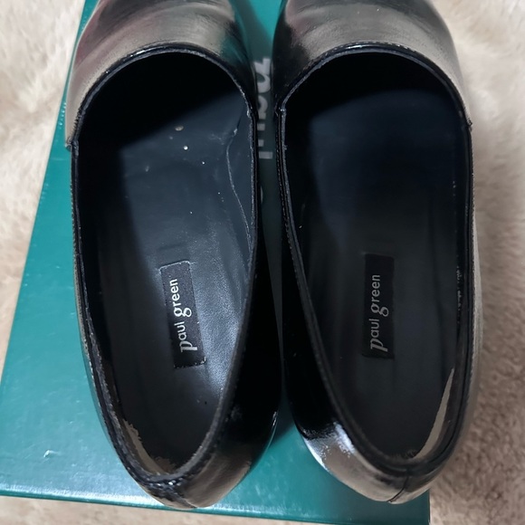 Paul Green Uptowm Sleek Black Womem’s Crinkle Loafers 7.5 - Picture 5 of 8